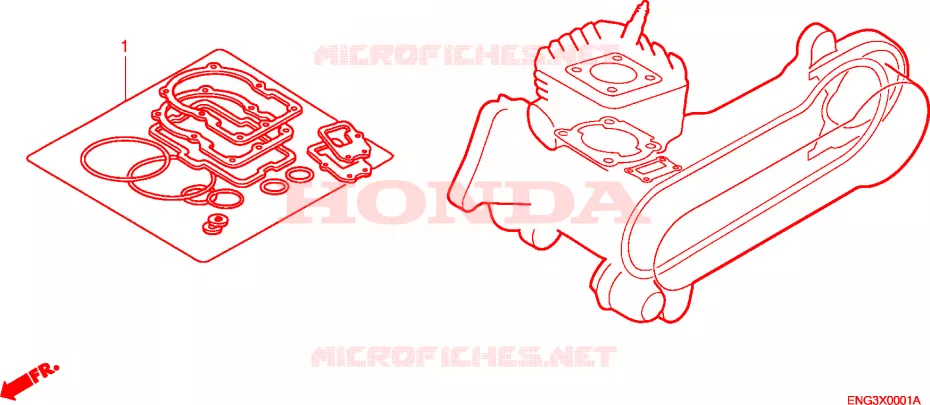 KIT JUNTAS Honda MOTO 80 CR 1996  CR80RBT