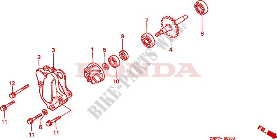 BOMBA AGUA para Honda CR 80 R 2001