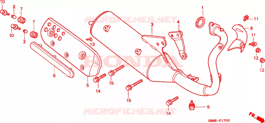 SILENCIADOR ESCAPE Honda SCOOTER 50 SFX 1999  SFX50SX