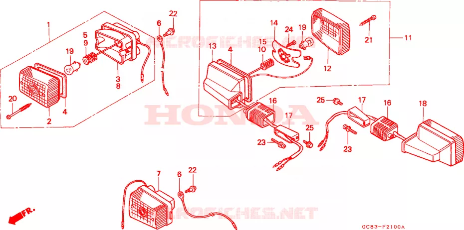 PISCA(1) Honda SCOOTER 50 LEAD 1989  NH50MSK