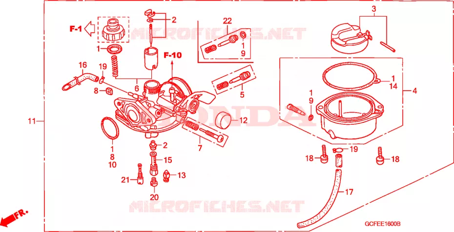 CARBURADOR Honda MOTO 70 CRF 2006  CRF70F6