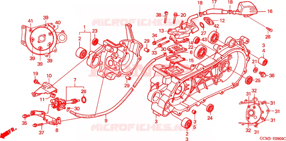 CARTER/BOMBA OLEO Honda SCOOTER 50 X8R 2000  SZX50SX