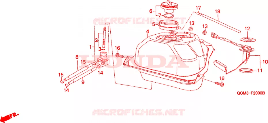 DEPOSITO COMBUSTIVEL Honda SCOOTER 50 X8R 1999  SZX50SX