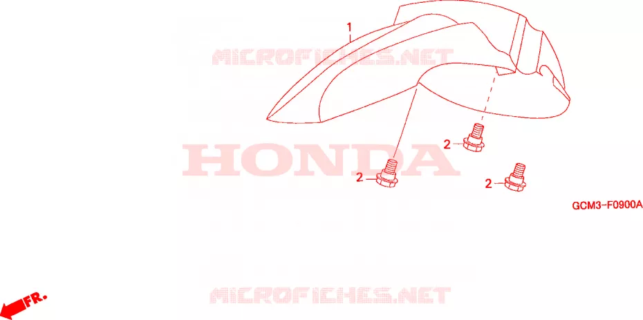 GUARDA-LAMAS FRENTE(2) Honda SCOOTER 50 X8R 2000  SZX50XX