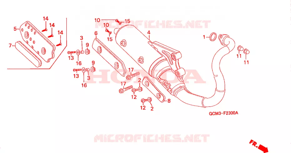 SILENCIADOR ESCAPE Honda SCOOTER 50 X8R 2000  SZX50XX