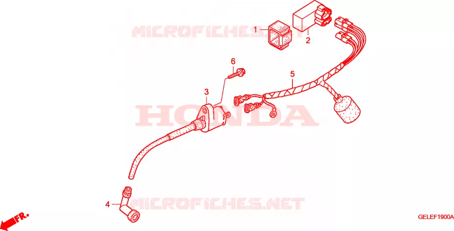 CABLAGEM Honda MOTO 50 CRF 2005  CRF50F5