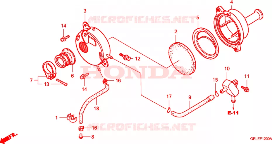 FILTRO AR Honda MOTO 50 CRF 2007  CRF50F6
