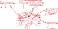 MARCA para Honda TRX 200 FOURTRAX D 1994