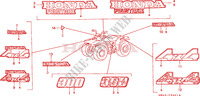MARCA/EMBLEMA(2) para Honda TRX 300 FOURTRAX 1997