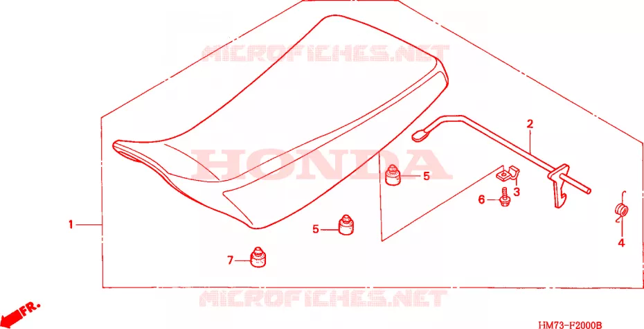 BANCO Honda ATV 400 FOURTRAX 1996  TRX400FWT
