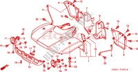 GUARDA LAMAS FRENTE para Honda TRX 250 FOURTRAX RECON 2001