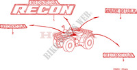 MARCA(2) para Honda TRX 250 FOURTRAX RECON 1997