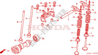 ARVORE CAMES para Honda FOURTRAX 450 FOREMAN 4X4 Electric Shift 2002