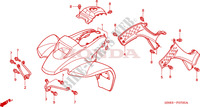 GUARDA LAMAS FRENTE (TRX250EX1/2/3/4/5) para Honda TRX 250 SPORTRAX EX 2002