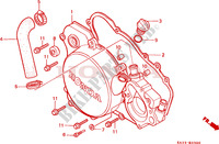 TAMPA CARTER DIREITA(1) Motor 125 honda-motociclos CR 1984 E__0300