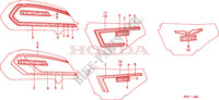 FAIXA/EMBLEMA(1) para Honda H 100 carrier single seat 1984