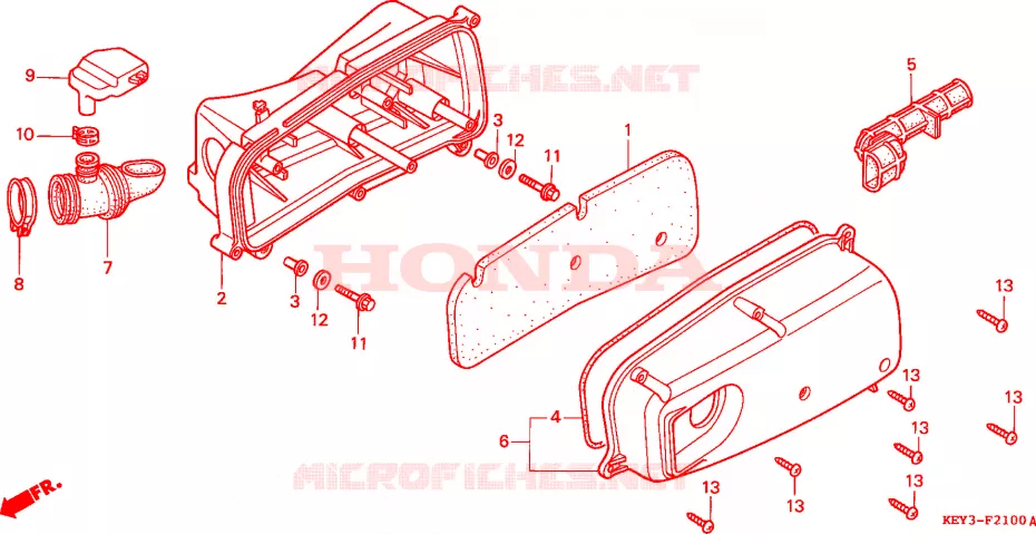 FILTRO AR Honda SCOOTER 125 PANTHEON 2000  FES125Y