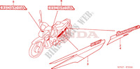 FAIXA/MARCA(ANF1253/5/6) para Honda INNOVA 125 2006