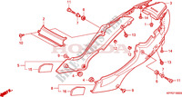 TAMPA LATERAL para Honda CBR 125 TRICOLOR 2010