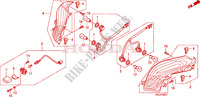 LUZ COMBINADA TRASEIRA (FES1257/A7)(FES1507/A7) para Honda S WING 150 FES 2007