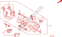 PINCA TRAVAO TRASEIRO (FES1257/A7)(FES1507/A7) para Honda S WING 150 FES 2007