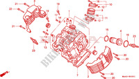 CABECA MOTOR(FRENTE) (VT1100CV/CW/C2) para Honda VT 1100 SHADOW C2 white ribbon tire 1997