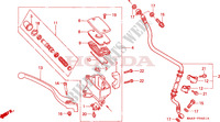 TRAVAO FR.BOMBA PRINCIPAL(VT1100CV/CW/C2) para Honda VT 1100 SHADOW C2 white ribbon tire 1997