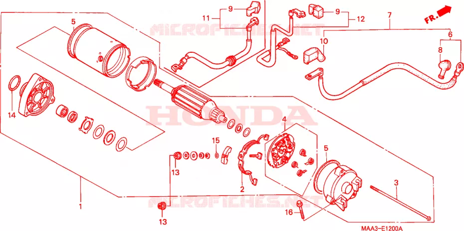MOTOR ARRAQUE Honda MOTO 1100 SHADOW 1996  VT1100C2T