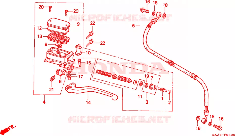 BOMBA PRINCIPAL EMBRAIA. Honda MOTO 1100 PAN-EUROPEAN 1995  ST1100S