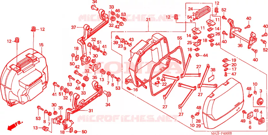 MALA LATERAL Honda MOTO 1100 PAN-EUROPEAN 1995  ST1100S