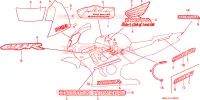 FAIXA(CBR600SE) para Honda CBR 600 1998