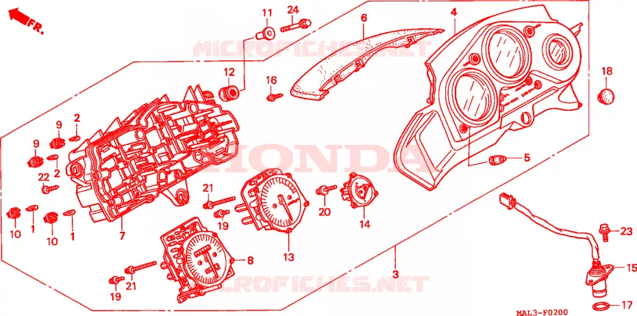INDICADORES Honda MOTO 600 CBR 1998  CBR600SEW