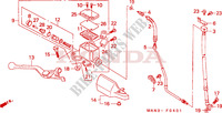 TRAVAO FR.BOMBA PRINCIPAL(2) para Honda DOMINATOR 650 1997