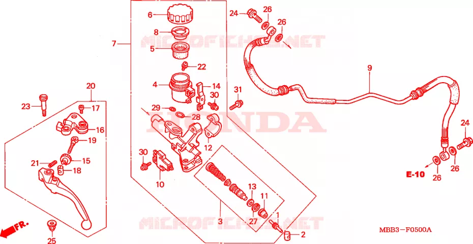 BOMBA PRINCIPAL EMBRAIA. Honda MOTO 1000 VTR 2004  VTR1000F3