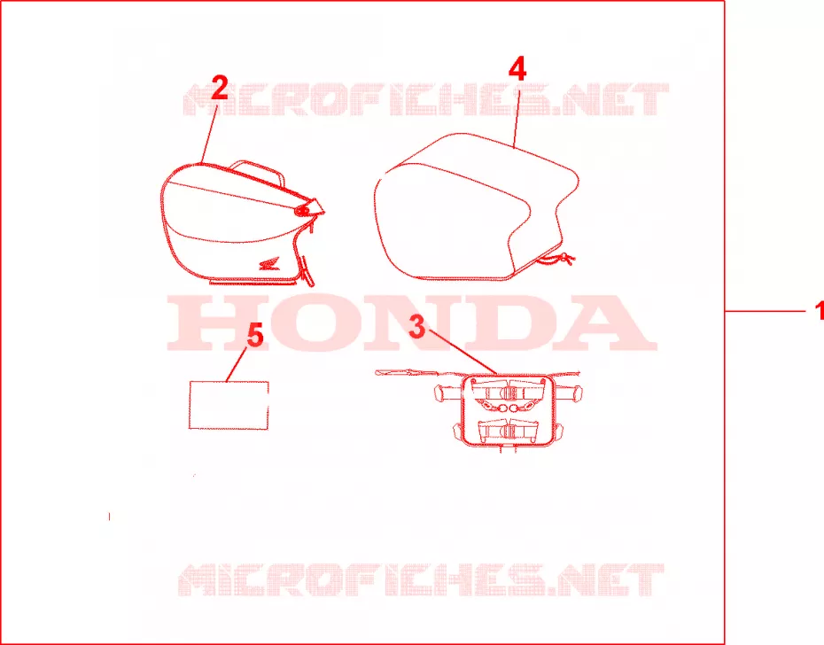 SACO ASSENTO TRASEIRO Honda MOTO 1000 VTR 2004  VTR1000F3