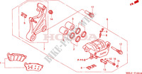 PINCA TRAVAO TRASEIRO (NT650V2/3/4/5) para Honda DEAUVILLE 650 34HP 2005