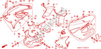 CARENAGEM INFERIOR para Honda XL 1000 VARADERO BLEU ROUGE 2006