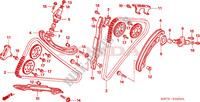 CORRENTE ARVORE CAMES/TENSOR para Honda XL 1000 VARADERO BLEU ROUGE 2006