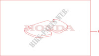 TOP BOX MAT para Honda XL 1000 VARADERO ABS 2004