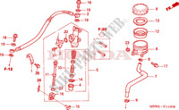 BOMBA PRINCIPAL TRASEIRA CILINDRO para Honda CBR 600 F4 2003