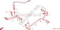 PEDAL TRAVAOES/PEDAL MUDANCAS para Honda CBR 600 ROSSI 2002