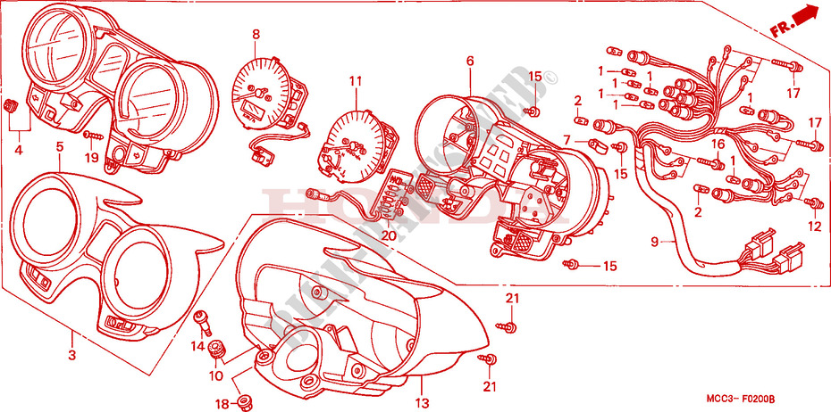INDICADORES para Honda CB 1100 X11 2000