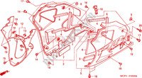 CARENAGEM INFERIOR(VTR1000SPY/1) para Honda VTR 1000 SP1 100CV 2001