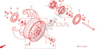 RODA TRASEIRA(VTR1000SP2/3/4/5/6) para Honda VTR 1000 SP2 2005