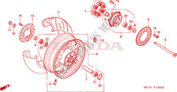 RODA TRASEIRA(VTR1000SPY/1) para Honda VTR 1000 SP1 100CV 2000