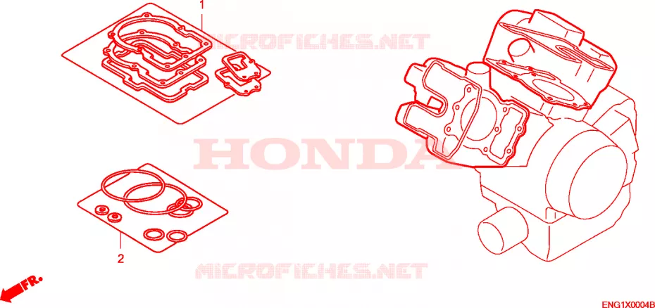 KIT A JUNTAS Honda MOTO 1000 SP 2001  VTR1000SP1