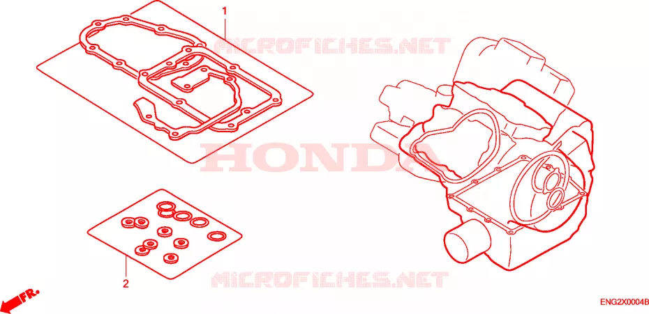 KIT B JUNTAS Honda MOTO 1000 SP 2006  VTR1000SP6