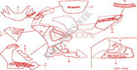 FAIXA/MARCA(5) para Honda CBR 929 RR ERION 2001