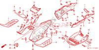 DEGRAU PISO/TAMPA INFERIOR para Honda SILVER WING 600 2004
