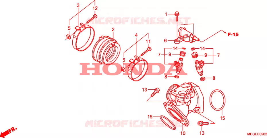 COLECTOR ADMISSAO Honda MOTO 750 SHADOW 2008  VT750CA8